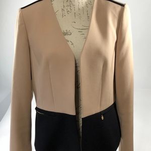 Anne Klein Black & Beige Career Blazer Size 12